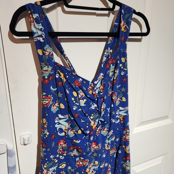 Retro chic mermaid halter romper - Picture 5 of 7